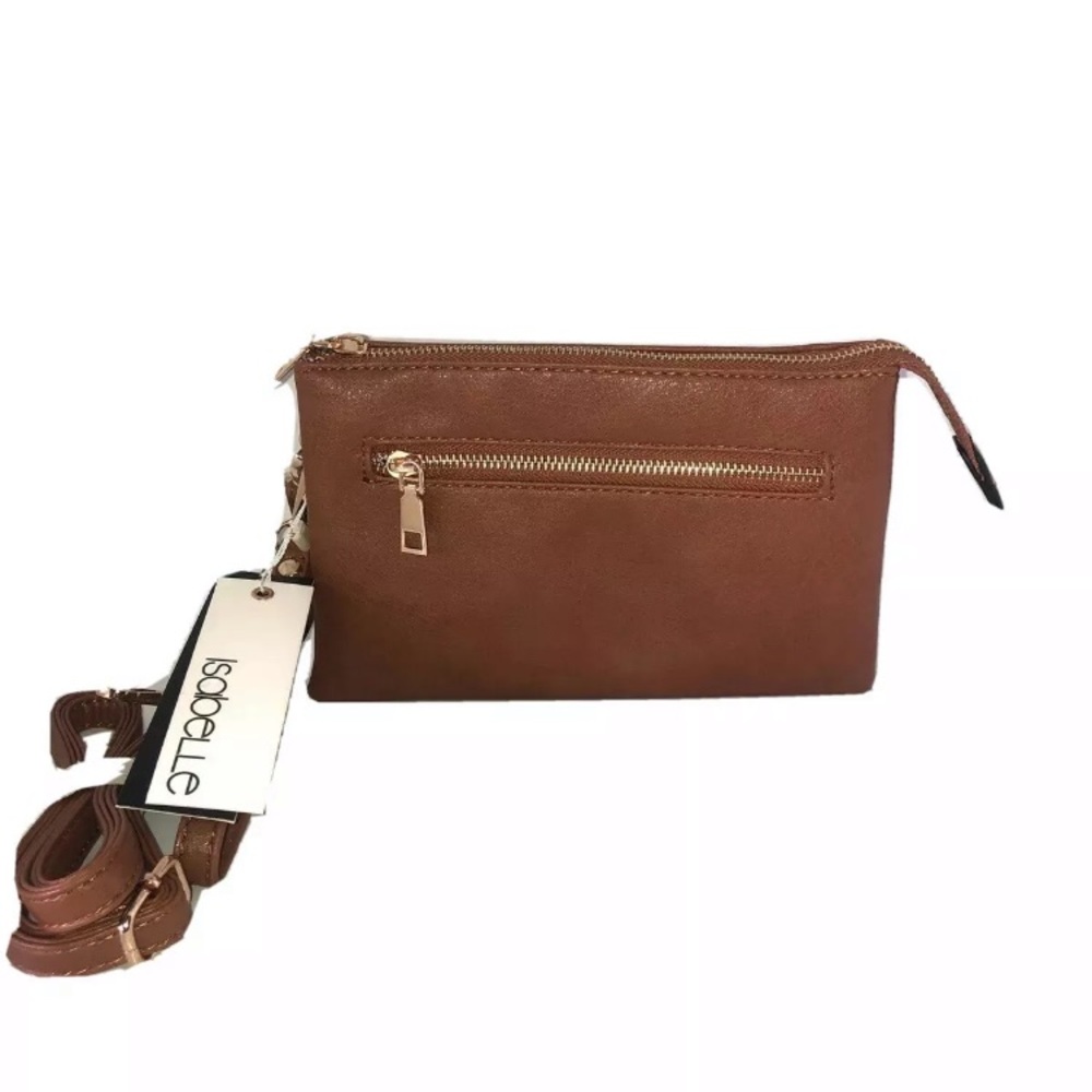 ISABELLE Vegan Brown Handbag. New With Tags.